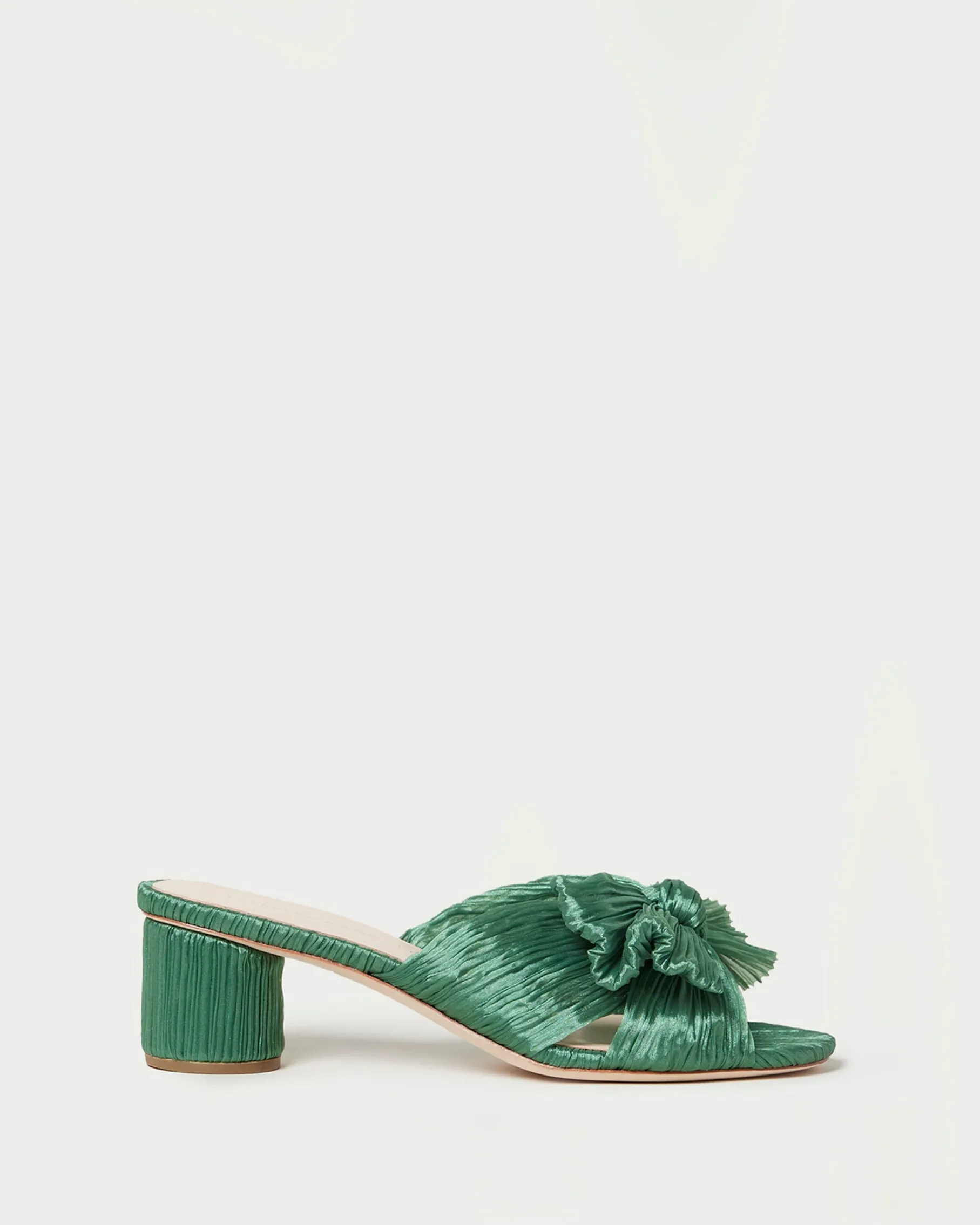 Emilia Brown Gingham Bow Heel