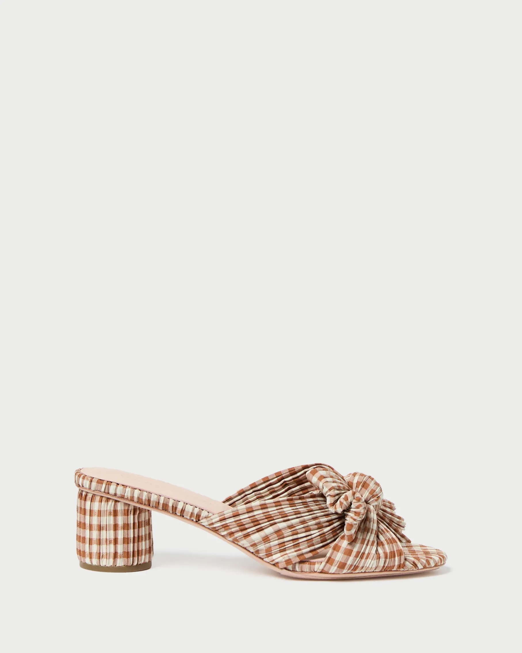 Emilia Sage Pleated Bow Heel