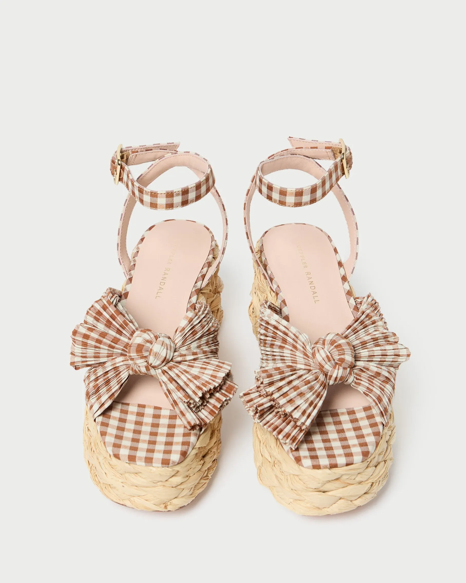 Gaby White Pleated Bow Espadrille