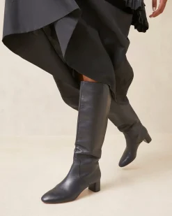 Gia Cognac Tall Boot