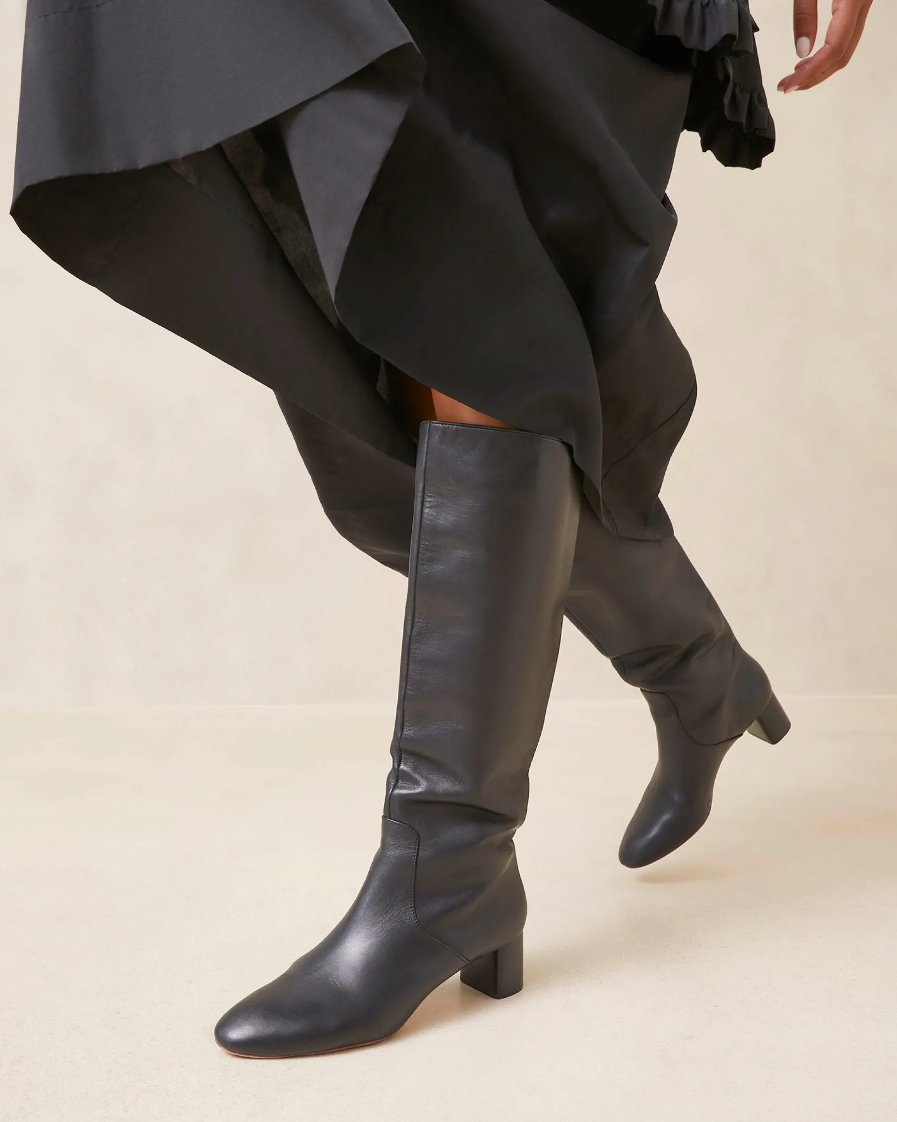 Gia Cognac Tall Boot