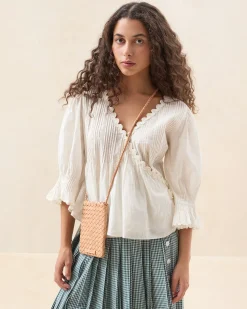 Grace Emerald Woven Crossbody