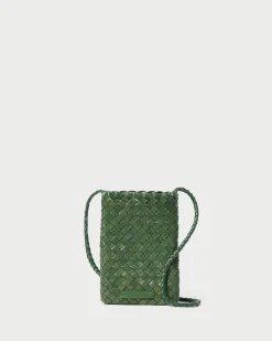 Grace Emerald Woven Crossbody
