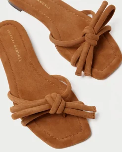 Hadley Blue Leather Bow Sandal