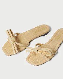 Hadley White Bow Sandal