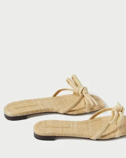 Hadley White Bow Sandal