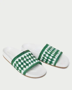 Henri Natural Crochet Leather Sandal