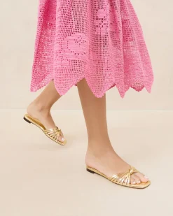 Izzie Dune Leather Knot Sandal