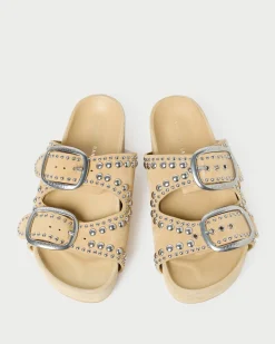Jack Espresso Leather Studded Sandal