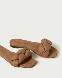 Joanna Brown Braided Sandal