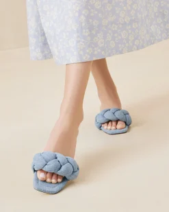 Joanna Brown Braided Sandal