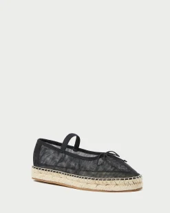 Kayla Caramel Mesh Ballet Espadrille