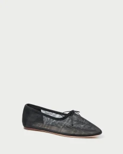 Landon Black Leather Ballet Flat