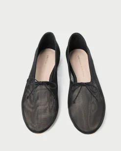 Landon Black Leather Ballet Flat