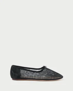 Landon Black Mesh Ballet Flat