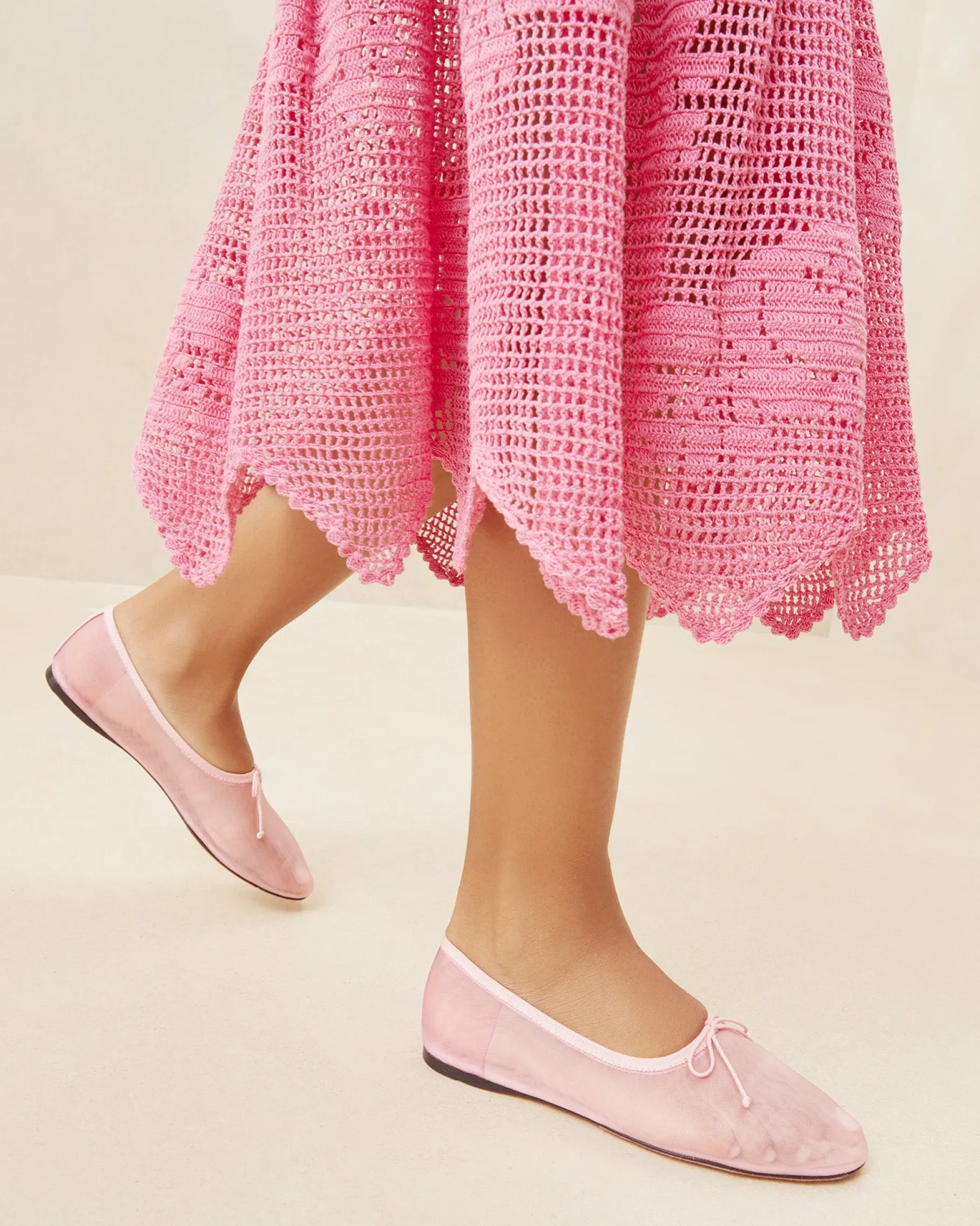 Landon Black Mesh Ballet Flat