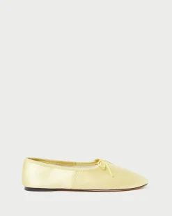 Landon Butter Satin Ballet Flat