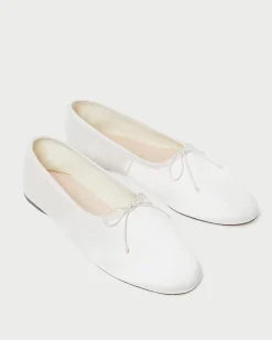 Landon Butter Satin Ballet Flat