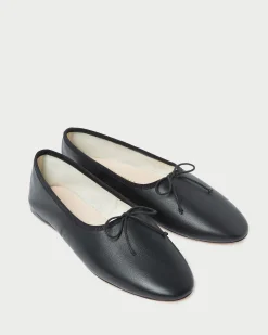 Landon Cream Satin Ballet Flat