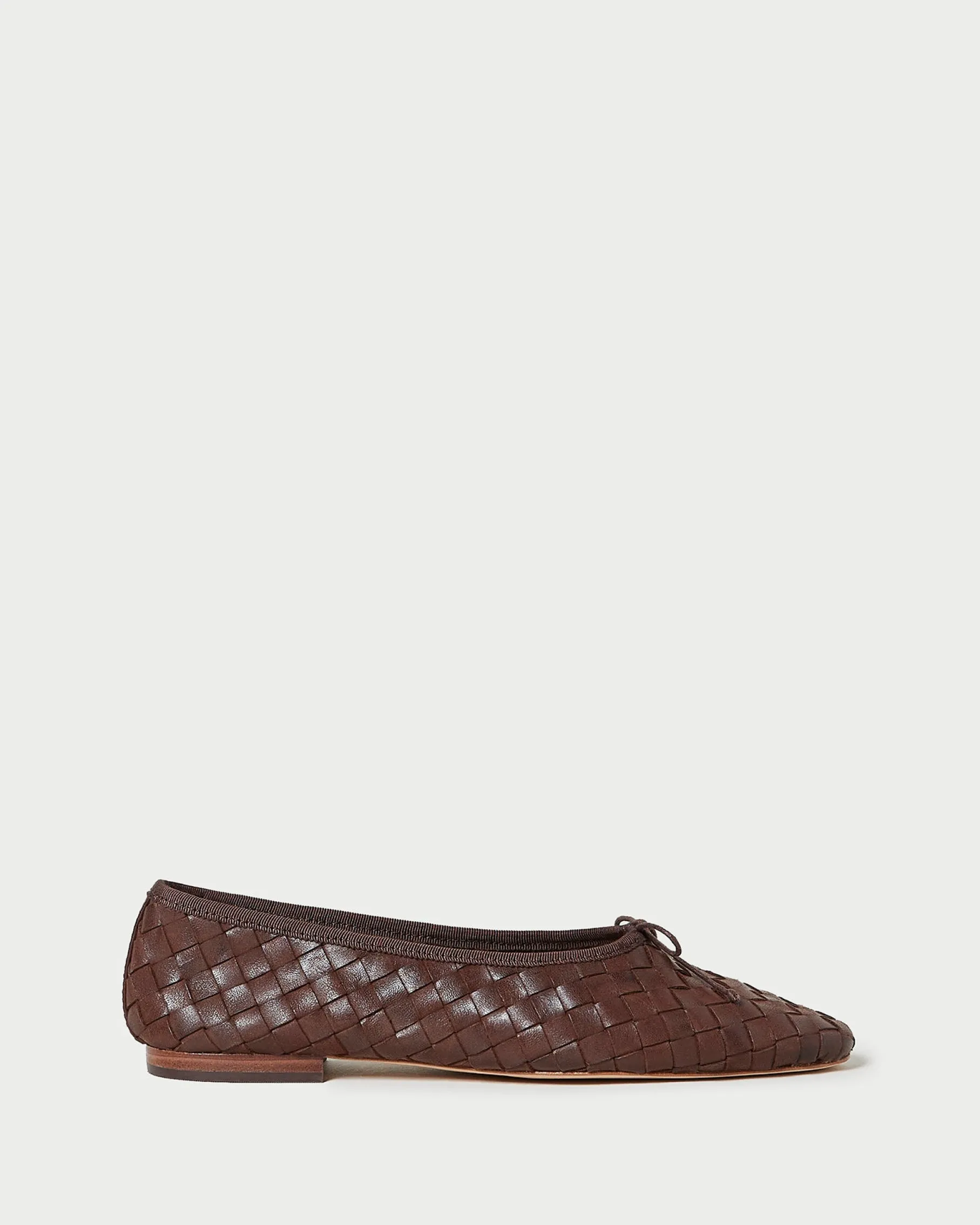 Landry Chocolate Woven Ballet Flat