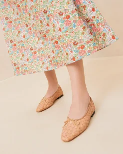 Landry Chocolate Woven Ballet Flat