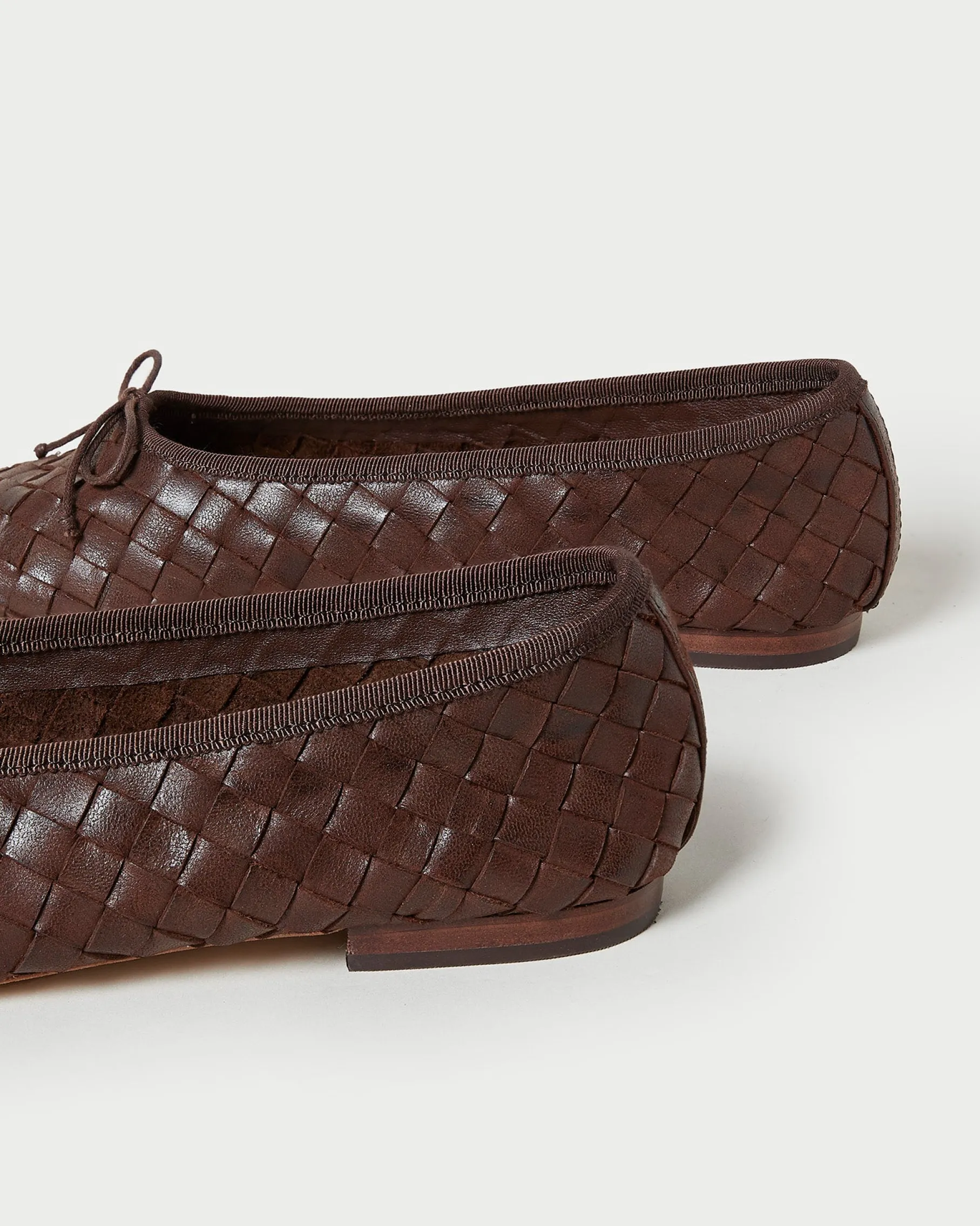 Landry Chocolate Woven Ballet Flat