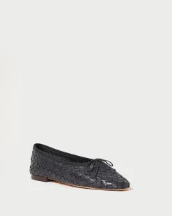 Landry Chocolate Woven Ballet Flat