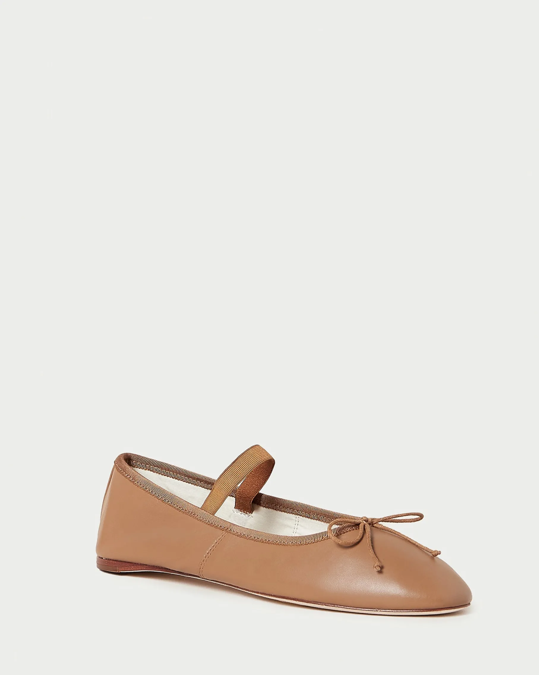 Leonie Black Leather Ballet Flat