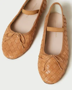 Leonie Black Leather Ballet Flat
