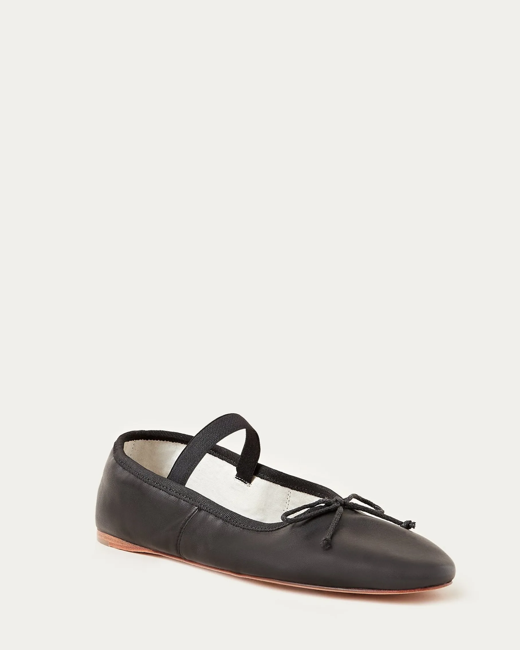 Leonie Black Woven Ballet Flat