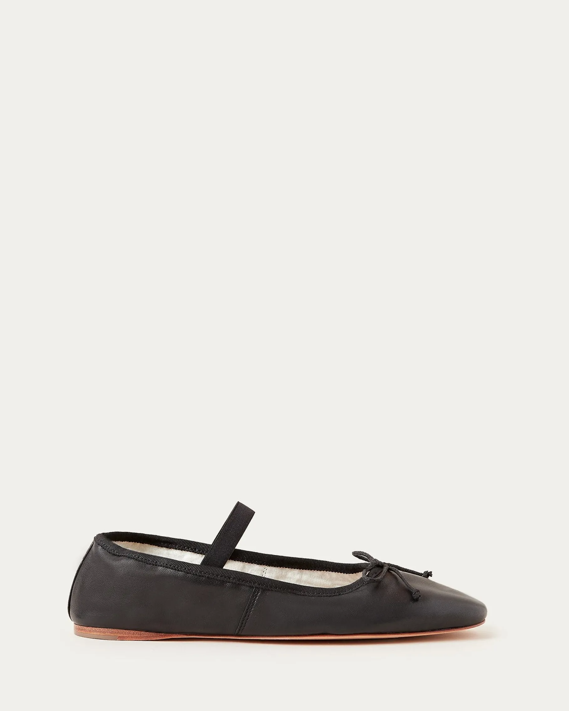 Leonie Chocolate Leather Ballet Flat