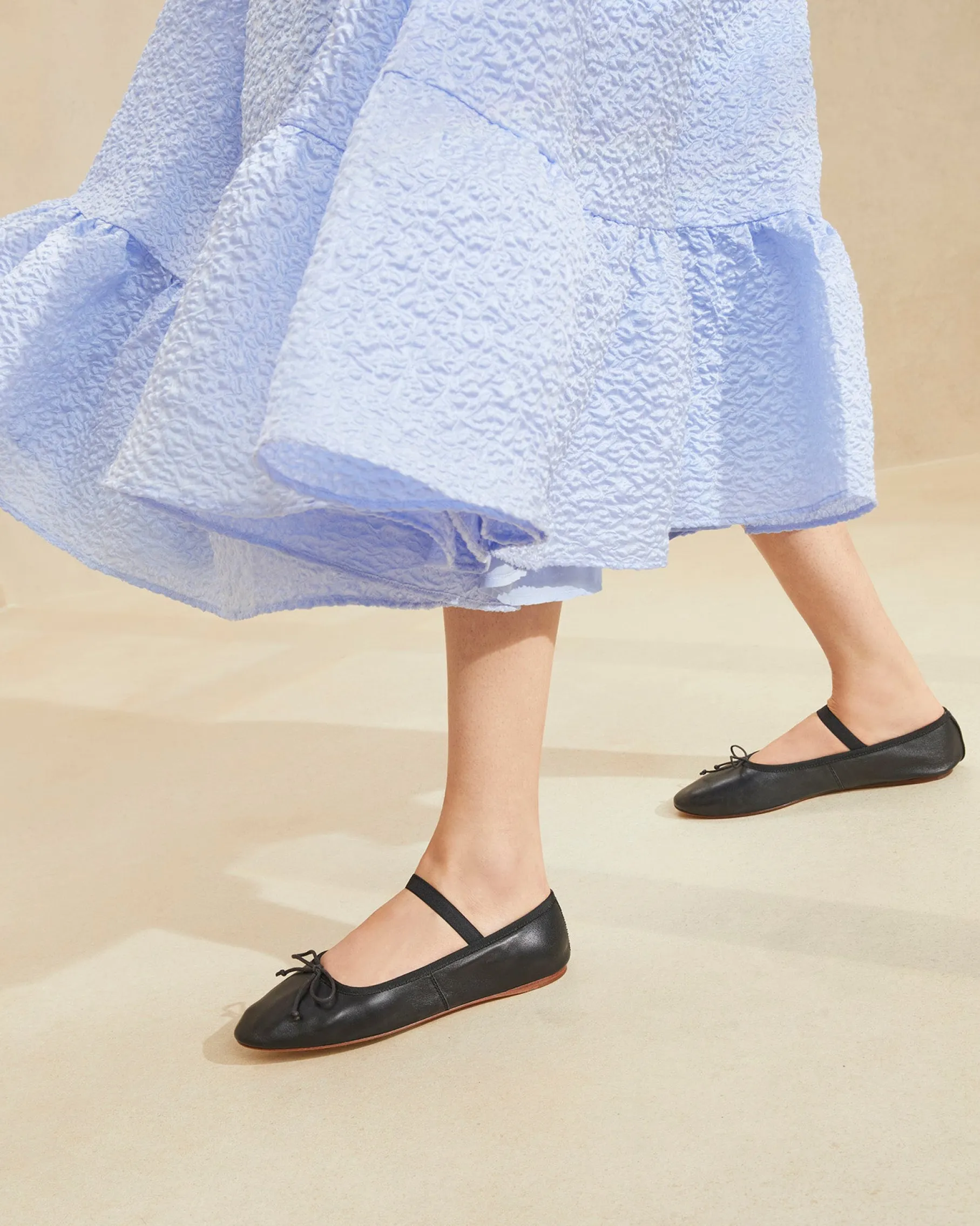 Leonie Chocolate Leather Ballet Flat