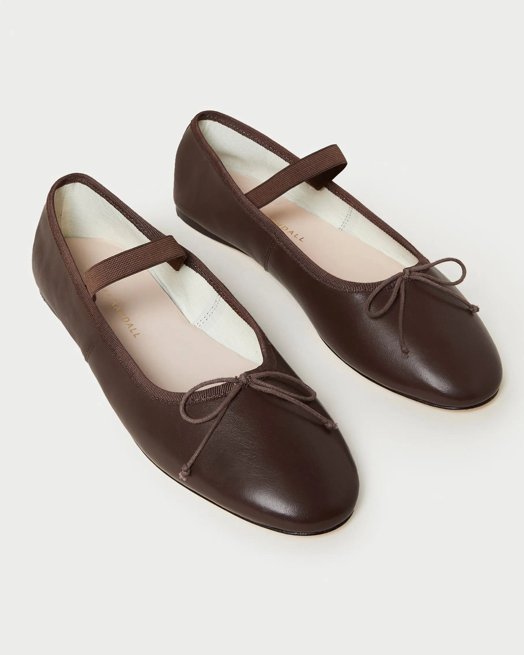 Leonie Chocolate Leather Ballet Flat