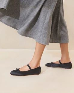 Leonie Chocolate Leather Ballet Flat