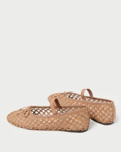 Leonie Chocolate Leather Ballet Flat