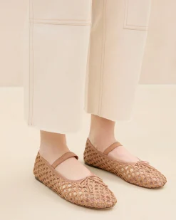 Leonie Chocolate Leather Ballet Flat