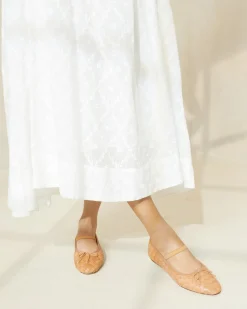 Leonie Chocolate Leather Ballet Flat