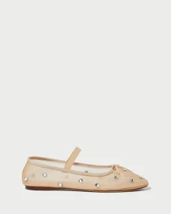 Leonie Chocolate Satin Ballet Flat