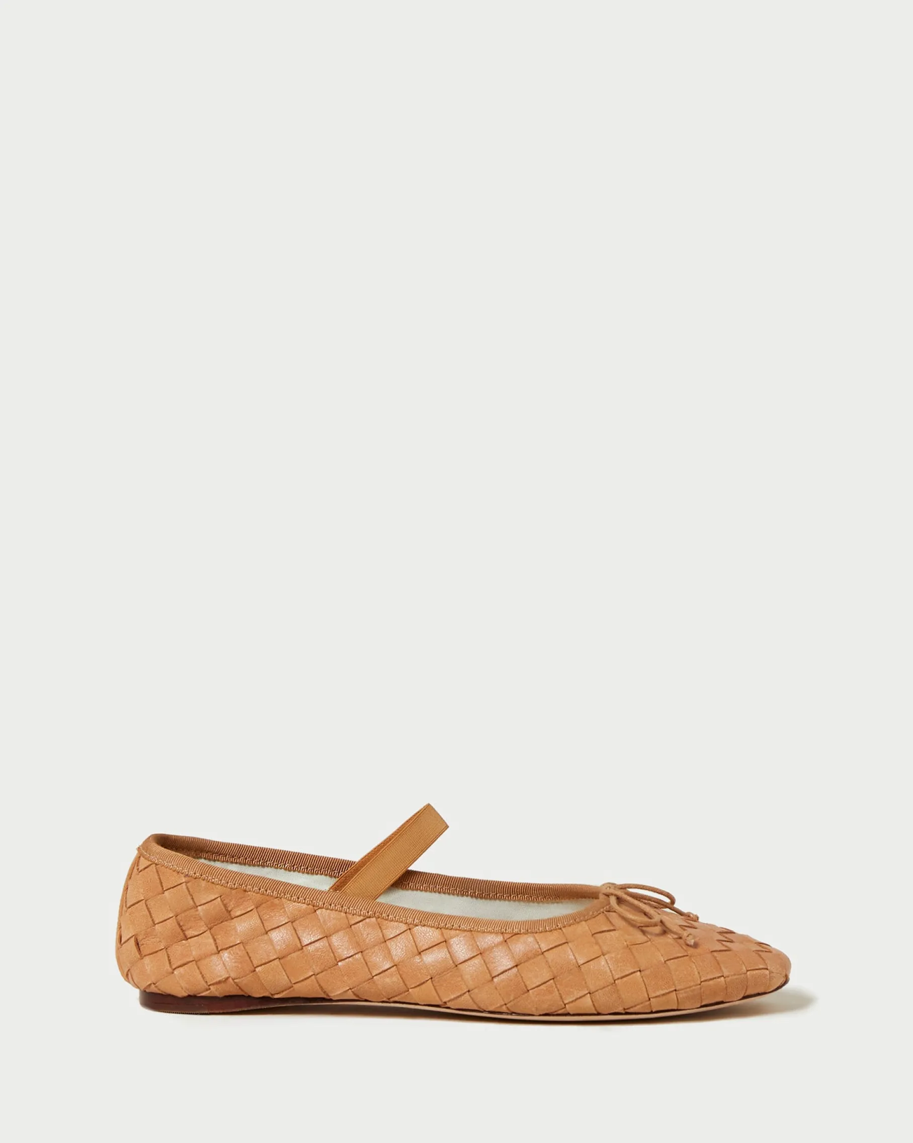 Leonie Chocolate Satin Ballet Flat