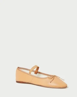 Leonie Chocolate Satin Ballet Flat
