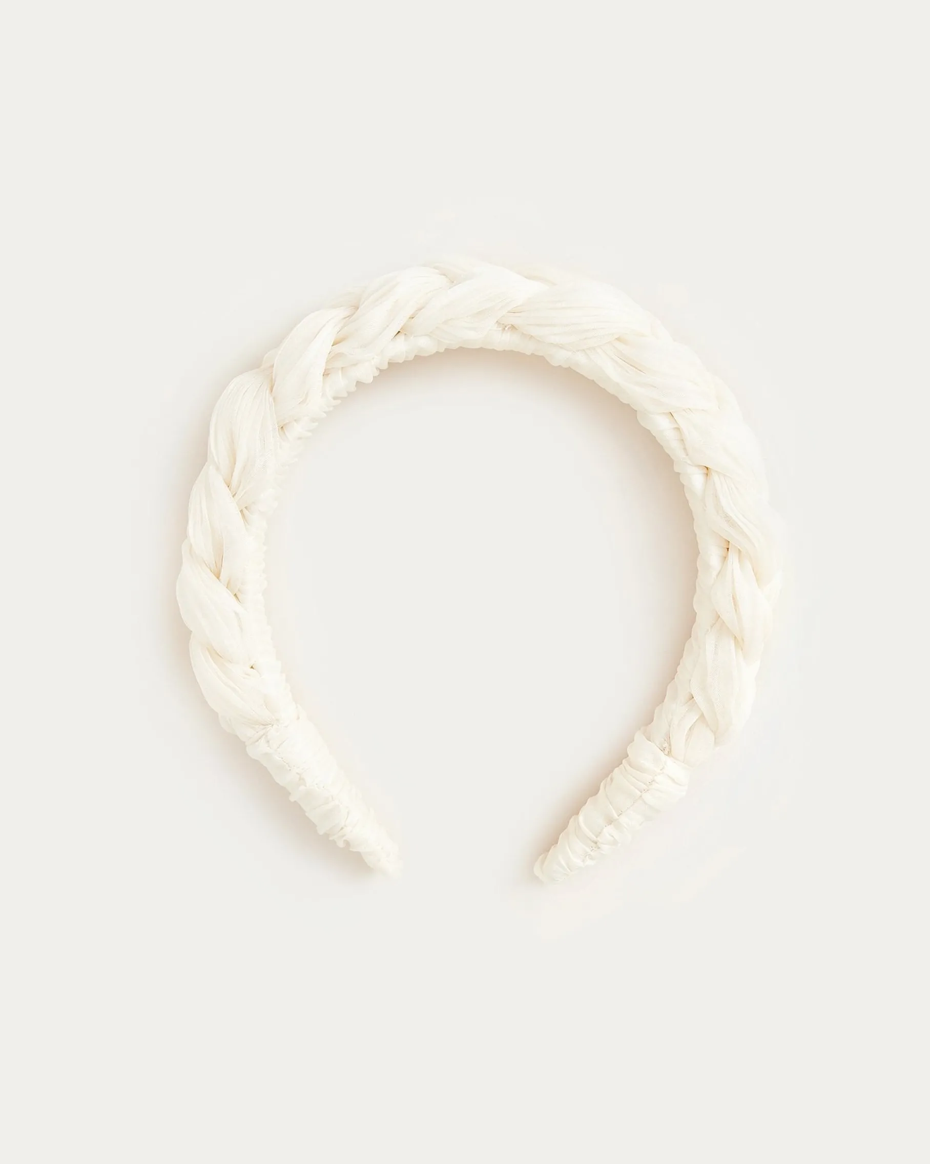 Lilac Pearl Braided Headband