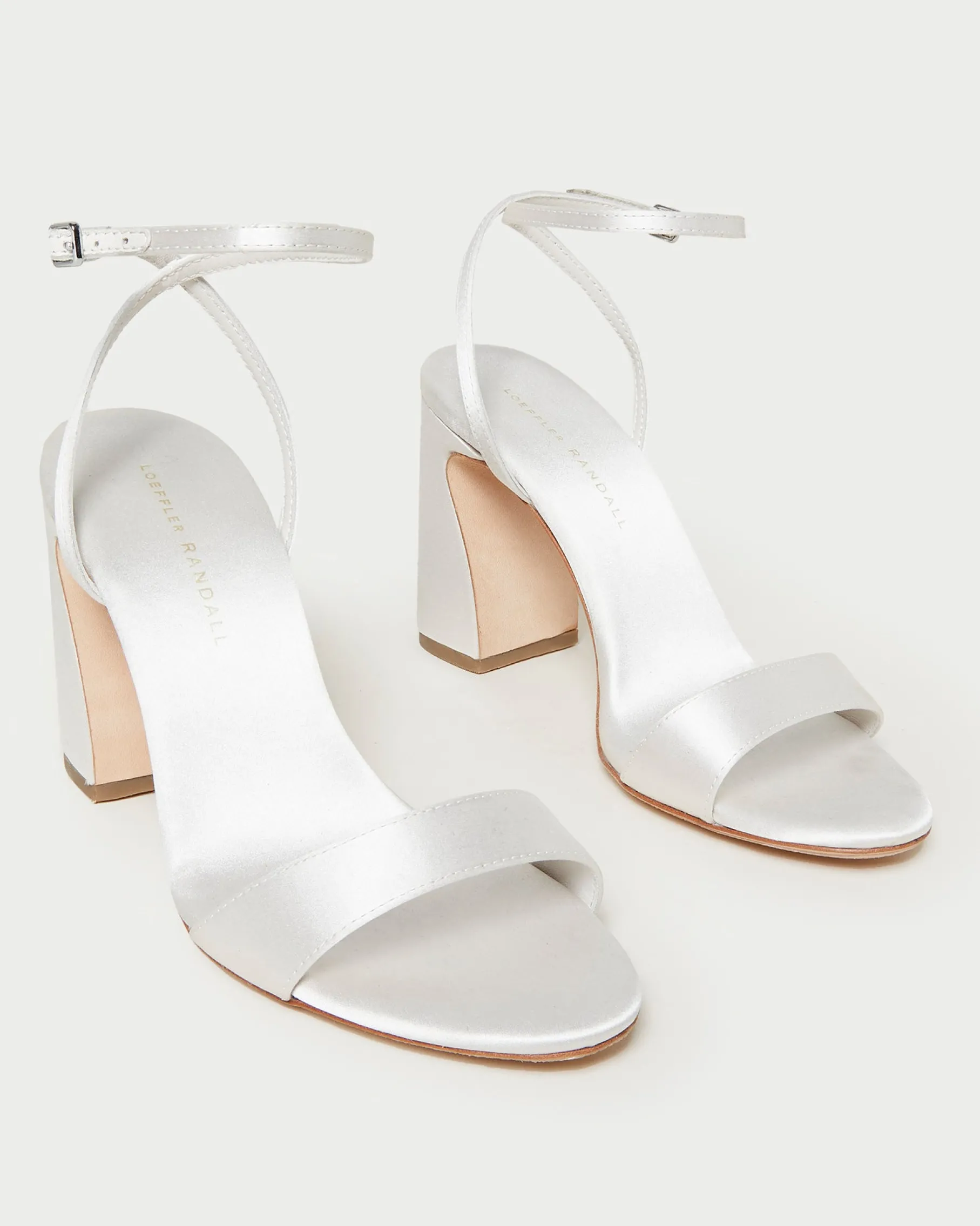 Malia Cream Curved-Heel Sandal