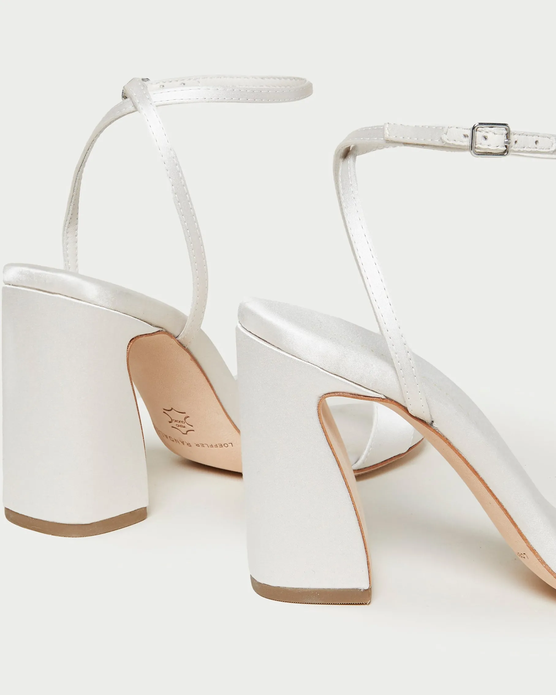 Malia Cream Curved-Heel Sandal