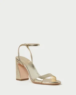 Malia Cream Curved-Heel Sandal