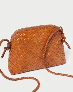 Mallory Timber Brown Woven Crossbody