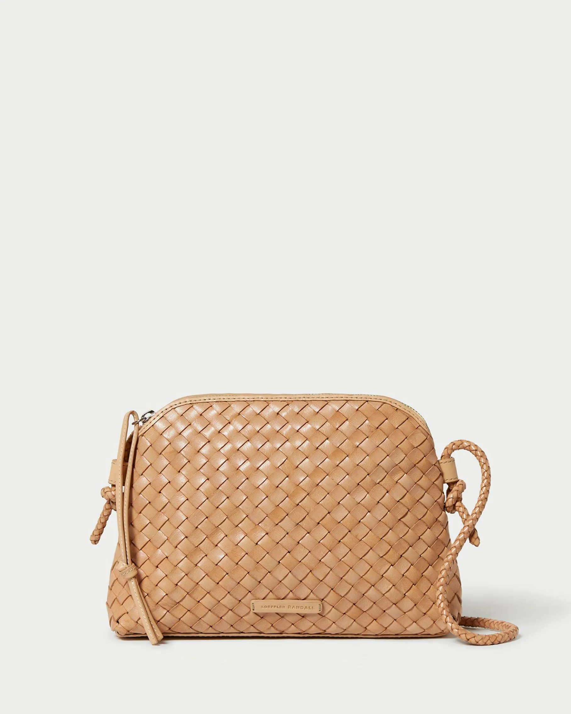 Mallory Timber Brown Woven Crossbody