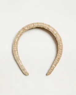 Marina Gold Puffy Headband