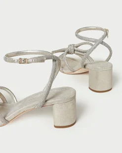 Mikel Dune Bow Mid-Heel Sandal