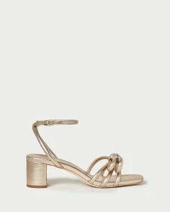 Mikel Dune Bow Mid-Heel Sandal