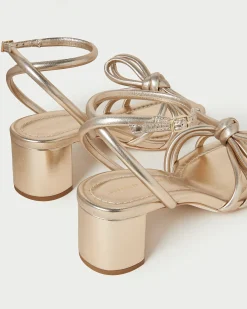 Mikel Dune Bow Mid-Heel Sandal